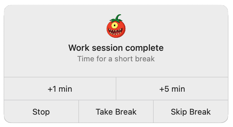 Big notification example